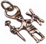 WINDALF Odin Schmuck Anhänger WOTAN 3,3 cm Vikings Bronze - Windalf.de