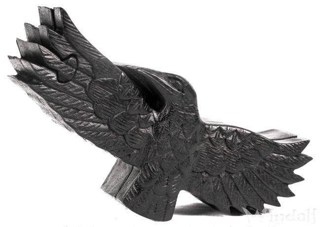 WINDALF Vikings Zauberdose MUNIN 20 cm Odins Schwarze Raben Geschenkdose Handarbeit aus Holz - Windalf.de