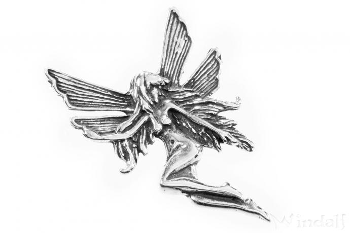 WINDALF Elfen Schmuck-Anhänger RIANE 3.6 cm Vintage Silber WINDALF Elfen Schmuck-Anhänger RIANE 3.6 cm Vintage Silber - Windalf.de