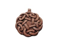 WINDALF Celtic Schmuck-Anhänger RIARA Ø 4.4 cm Keltischer Knoten Handarbeit Holz - Windalf.de