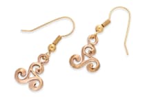 WINDALF Damen Ohrhänger ARWIA 3.3 cm Triskele Bronze WINDALF Damen Ohrhänger ARWIA 3.3 cm Triskele Bronze - Windalf.de