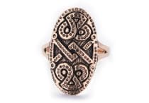 WINDALF Wikinger Ring DAGAZ 23 mm Schutz Rune Bronze - Windalf.de