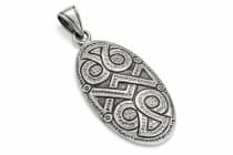 WINDALF Nordischer Schutz-Anh&auml;nger DAGAZ 4.4 cm Wikinger Schmuck Silber - Windalf.de