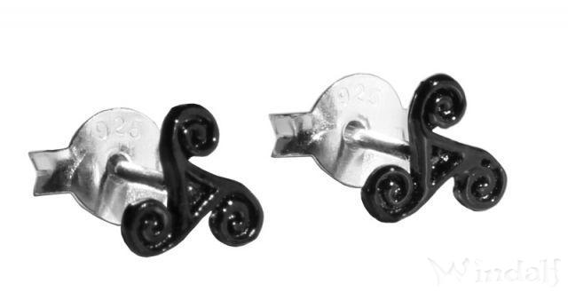 WINDALF Celtic Ohrstecker TRIXI 5 mm Keltische Triskele Silber - Windalf.de