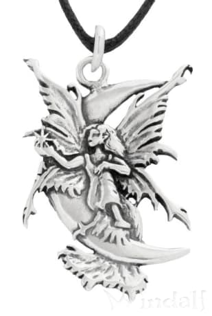 WINDALF Damen Schmuck Anhänger EMY 4.1 cm Starshine Elfe Silber WINDALF Damen Schmuck Anhänger EMY 4.1 cm Starshine Elfe Silber - Windalf.de