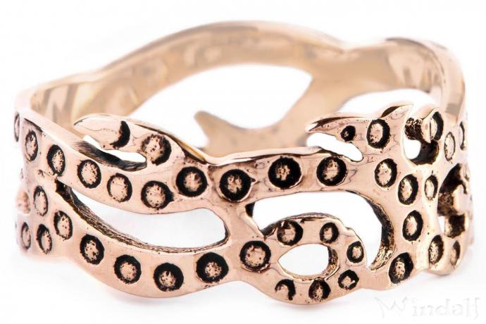 WINDALF Wikinger Ring RHONA 9 mm Skandinavischer Bronzering WINDALF Wikinger Ring RHONA 9 mm Skandinavischer Bronzering - Windalf.de
