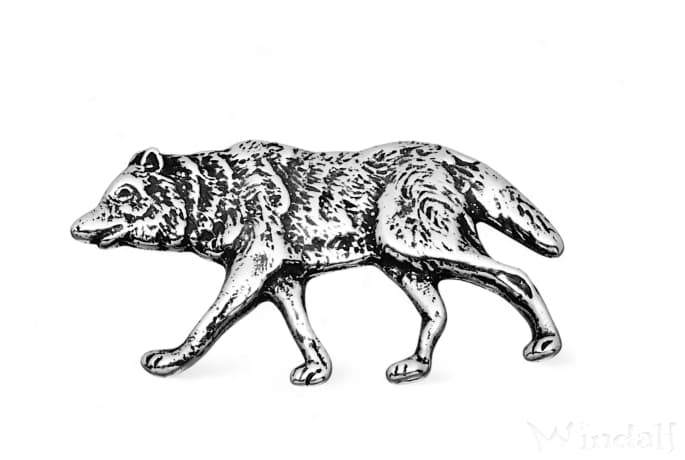 WINDALF Schmuck Anhänger RUBY 2.2 cm Krafttier Wolf Amulett Silber WINDALF Schmuck Anhänger RUBY 2.2 cm Krafttier Wolf Amulett Silber - Windalf.de