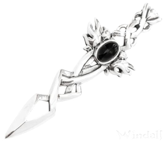 WINDALF Schmuck Anhänger ANDURIL 5.2 cm Thrones Onyx Schwert Silber WINDALF Schmuck Anhänger ANDURIL 5.2 cm Thrones Onyx Schwert Silber - Windalf.de