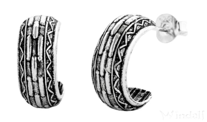 WINDALF Damen Ohrringe ANYA 1.4 cm Ohrstecker Silber - Windalf.de