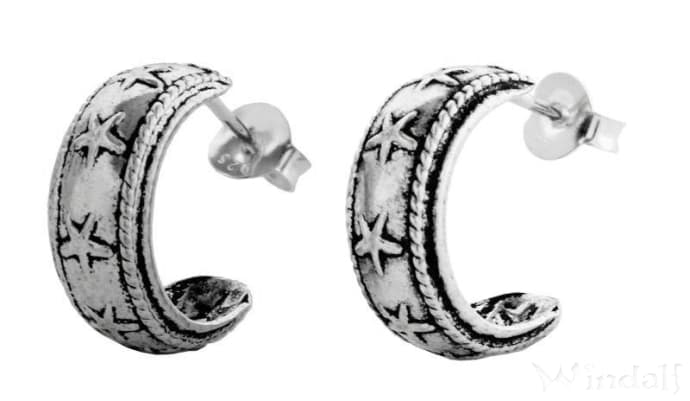 WINDALF Damen Ohrringe STARS 1.4 cm Sterne Silber - Windalf.de
