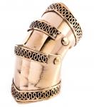 WINDALF Ritter Ring TYRCAN 44 mm Gelenkring Mittelalter Schmuck Handarbeit Bronze - Windalf.de