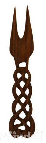 WINDALF Keltische Gabel Ceridwen 20 cm Handarbeit Holz - Windalf.de