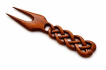 WINDALF Keltische Gabel Ceridwen 20 cm Serviergabel Handarbeit Holz - Windalf.de