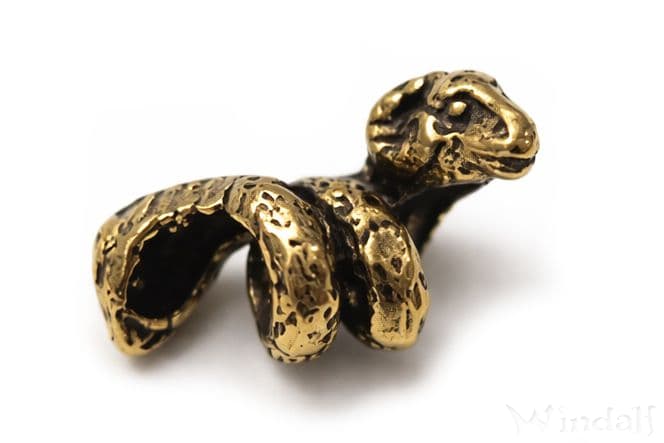 WINDALF Haar & Bartperle NAVIN 11 mm Widder Vintage Bronze - Windalf.de