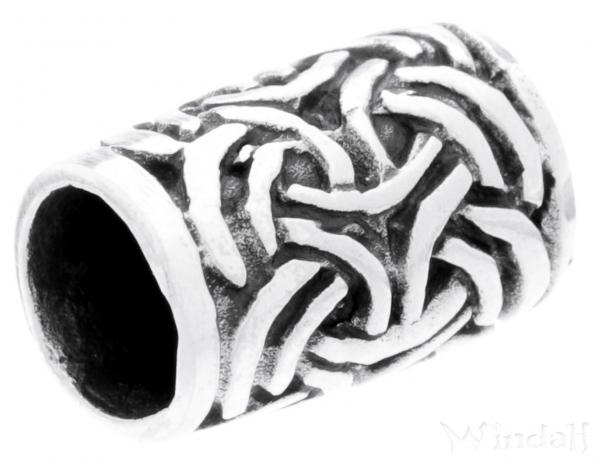 WINDALF Wikinger Haarschmuck GYLFI 12 mm Bartschmuck Vikings Silber WINDALF Wikinger Haarschmuck GYLFI 12 mm Bartschmuck Vikings Silber - Windalf.de