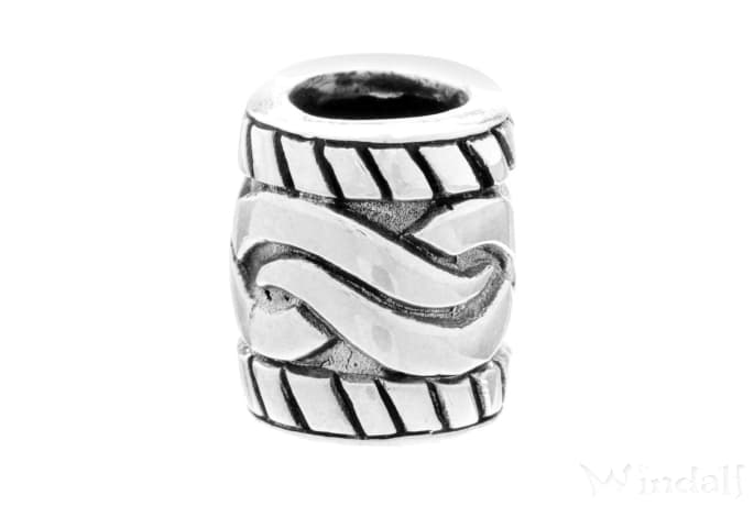 WINDALF Vikings Bartperle & Haarschmuck RAN 10 mm Wikinger Schmuck Silber - Windalf.de