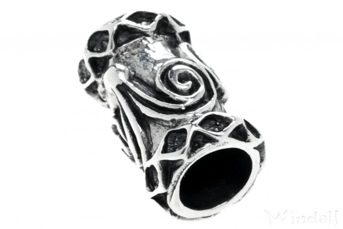WINDALF Celtic Haar& Bartschmuck DWALIN 14 mm Keltische Haarperle Vintage Silber WINDALF Celtic Haar& Bartschmuck DWALIN 14 mm Keltische Haarperle Vintage Silber - Windalf.de