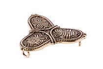 WINDALF Gewandschmuck VIKINGS KLEEBLATT  5.7 cm  Nordmänner Bronze WINDALF Gewandschmuck VIKINGS KLEEBLATT  5.7 cm  Nordmänner Bronze - Windalf.de