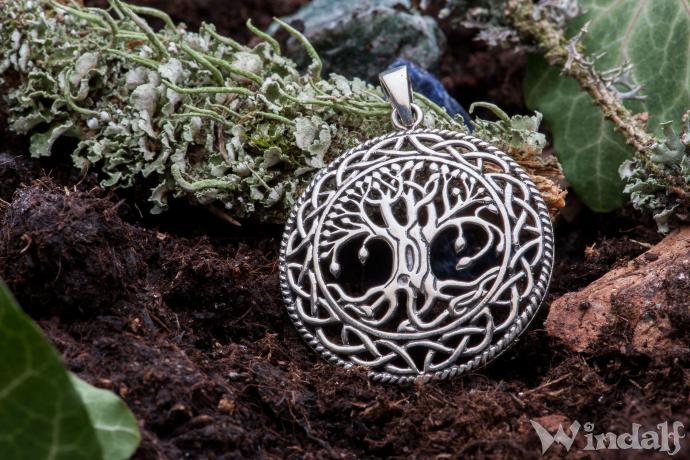 WINDALF Celtic Schmuck Anhänger RUNA Ø 3.5 cm Lebensbaum