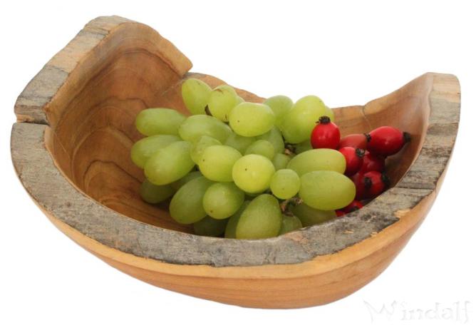 WINDALF Rustikale Obstschale MIA  20 cm Natur Holzschale Salatschale Handarbeit Wurzelholz WINDALF Rustikale Obstschale MIA  20 cm Natur Holzschale Salatschale Handarbeit Wurzelholz - Windalf.de