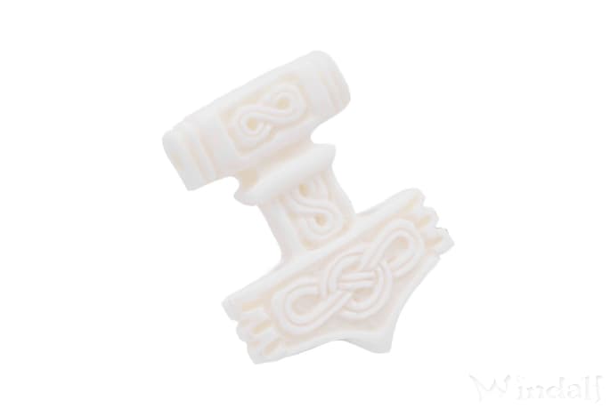 WINDALF Wikinger Schmuck-Anhänger MJÖLNIR 3.7 cm Thorshammer Amulett Handarbeit aus Knochen WINDALF Wikinger Schmuck-Anhänger MJÖLNIR 3.7 cm Thorshammer Amulett Handarbeit aus Knochen - Windalf.de