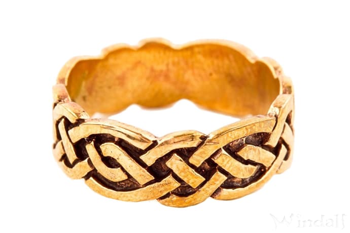 WINDALF Keltischer Freundschafts-Ring DORIAN 6 mm Keltische Welten Bronze - Windalf.de