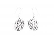 WINDALF Damen Ohrschmuck THORA 2 cm Die Blume des Lebens Harmonie Silber WINDALF Damen Ohrschmuck THORA 2 cm Die Blume des Lebens Harmonie Silber - Windalf.de