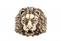 WINDALF Vintage L&ouml;wen-Ring LEON 22 mm L&ouml;wenkopf Schmuck Krafttier Bronze - Windalf.de
