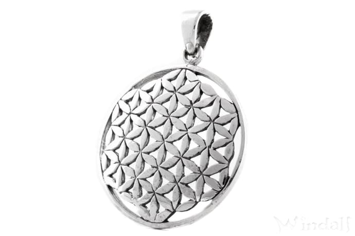 WINDALF Schmuck Anhänger SINA Ø 2.7 cm Die Blume des Lebens Silber WINDALF Schmuck Anhänger SINA Ø 2.7 cm Die Blume des Lebens Silber - Windalf.de