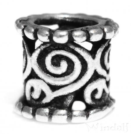 WINDALF Celtic Bart& Haarschmuck IDUNA 5 mm Kleine Perle Silber - Windalf.de