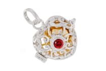 WINDALF Medaillon Anhänger WELUSA 2.9 cm Elfenrufer Klangkugel Zum Öffnen Silber - Windalf.de