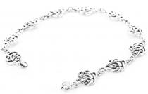 WINDALF Keltische Damen Armkette BRANWEN 19.5 cm Freundschafts Armband Silber - Windalf.de