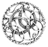 WINDALF Wikinger Brosche RAGNARÖK Ø 4 cm Nordischer Schmuck Replikat Silber WINDALF Wikinger Brosche RAGNARÖK Ø 4 cm Nordischer Schmuck Replikat Silber - Windalf.de
