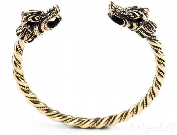 WINDALF Männer Armreif PARAGON Ø 6.4 cm Wikinger-Armschmuck Handgearbeitet Bronze WINDALF Männer Armreif PARAGON Ø 6.4 cm Wikinger-Armschmuck Handgearbeitet Bronze - Windalf.de