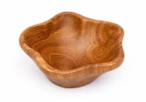 WINDALF Kleine Holzschale GANIA &Oslash; 12 cm M&uuml;nzenschale Obstschale Handarbeit aus Holz - Windalf.de