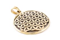 WINDALF Schmuck Anhänger MELINA 3.6 cm Die Blume des Lebens Bronze - Windalf.de