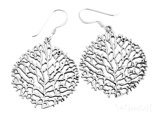 WINDALF Große Damen Ohrhänger SIA 4.5 cm Feen Baumkrone Lebensbaum Ohrschmuck Silber WINDALF Große Damen Ohrhänger SIA 4.5 cm Feen Baumkrone Lebensbaum Ohrschmuck Silber - Windalf.de