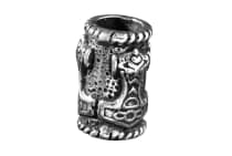 WINDALF Wikinger Haar& Bartperle ARVIR 14 mm Vikings Thorshammer Haarschmuck Silber - Windalf.de