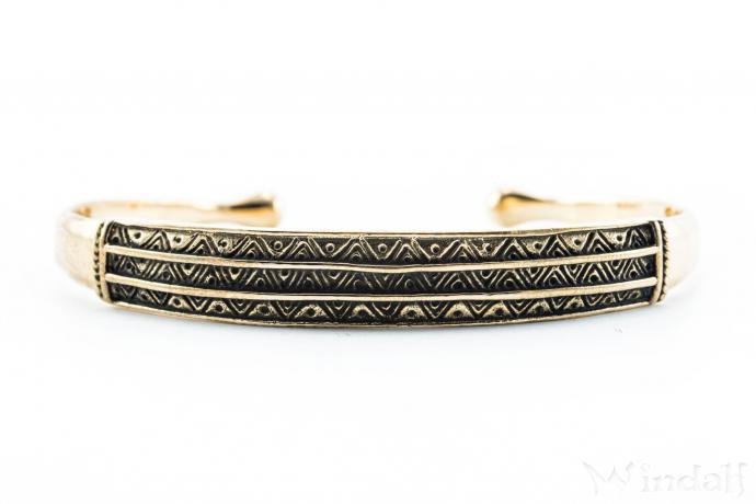 WINDALF Vikings-Armreif DAGAN Ø 6.2 cm Wikinger-Armschmuck Hochwertige Bronze WINDALF Vikings-Armreif DAGAN Ø 6.2 cm Wikinger-Armschmuck Hochwertige Bronze - Windalf.de