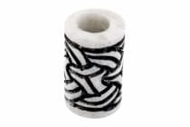 WINDALF Wikinger Bartschmuck & Haarperle GYLFI 13 mm Zopf Knotenmuster Handarbeit aus Knochen - Windalf.de