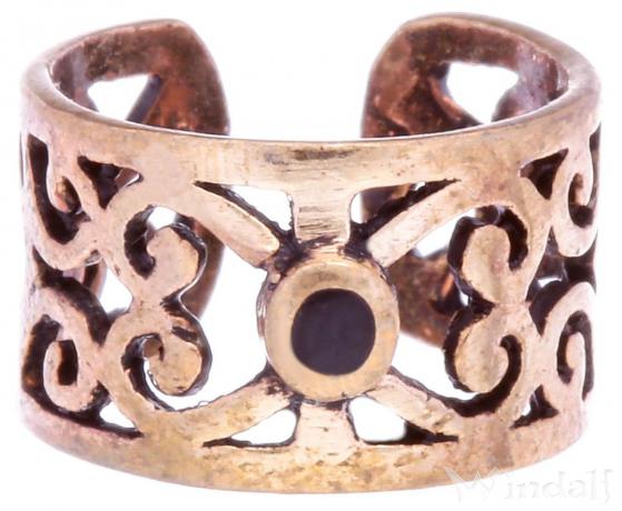 WINDALF Mittelalter Ohrklemme BRÎGA 7 mm Onyxstein Vintage Bronze WINDALF Mittelalter Ohrklemme BRÎGA 7 mm Onyxstein Vintage Bronze - Windalf.de