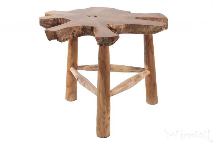 WINDALF Rustikaler Dreibein ROMY 47 cm Kleiner Wohnzimmertisch Unikat Handarbeit aus Wurzelholz WINDALF Rustikaler Dreibein ROMY 47 cm Kleiner Wohnzimmertisch Unikat Handarbeit aus Wurzelholz - Windalf.de