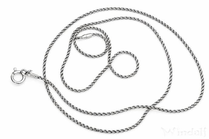 WINDALF Historische Halskette NORVINA 66 cm Silberkette Vintage Silber - Windalf.de