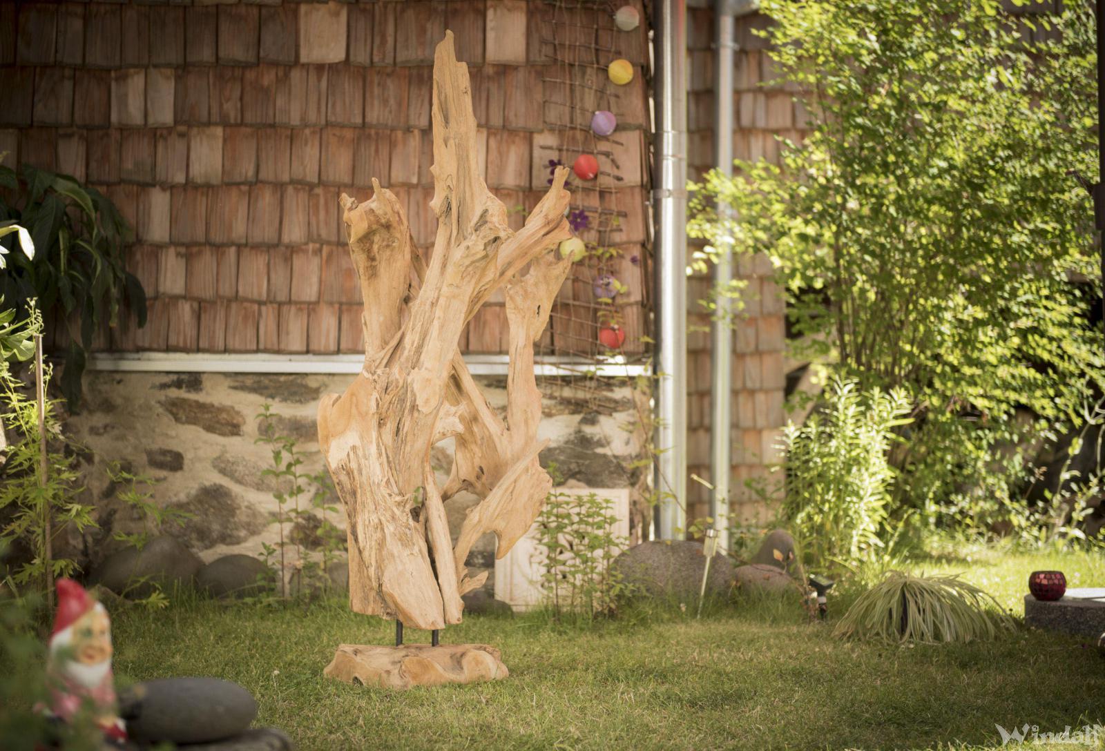 WINDALF Große Rustikale Wurzel ABIGAIL 146 Deko Figur Garderobe Unikat