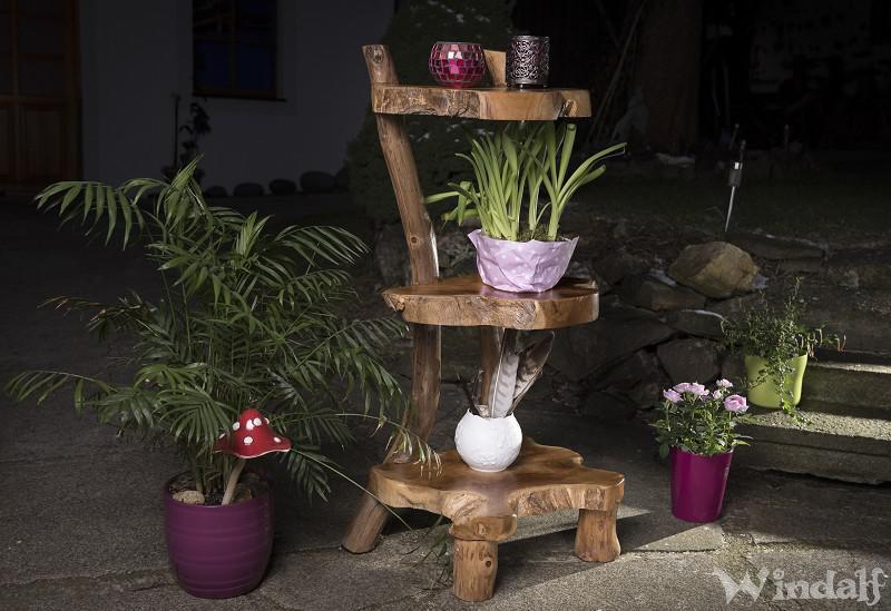 Rustikales Holzregal ~ SOPHIA ~ 97 cm - Blumentreppe - Vorraumregal