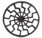 WINDALF Wanddeko SCHWARZE SONNE Ø 22 cm Wandrelief Schwarz Handarbeit Holz WINDALF Wanddeko SCHWARZE SONNE Ø 22 cm Wandrelief Schwarz Handarbeit Holz - Windalf.de