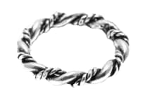 WINDALF Wikinger Ring DHARA 4 mm Geflochtener Ring Handarbeit Silber - Windalf.de