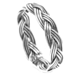 WINDALF Damen Ring RIGA 4 mm Zopf-Ring Wikinger Schmuck Handarbeit Silber WINDALF Damen Ring RIGA 4 mm Zopf-Ring Wikinger Schmuck Handarbeit Silber - Windalf.de