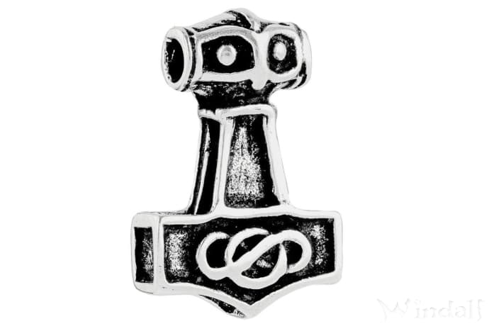 WINDALF Schmuck Anhänger SKIDUR 2.4 cm Mjölnir Thorshammer Silber WINDALF Schmuck Anhänger SKIDUR 2.4 cm Mjölnir Thorshammer Silber - Windalf.de