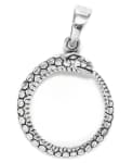 WINDALF Wikinger Schmuck Anhänger SALIA Ø 2 cm Midgard-Schlange Ouroboros Vintage Silber WINDALF Wikinger Schmuck Anhänger SALIA Ø 2 cm Midgard-Schlange Ouroboros Vintage Silber - Windalf.de
